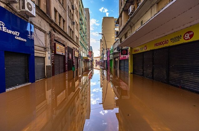 Figura 1 — Inundação no Rio Grande do Sul, Brasil, em 2024